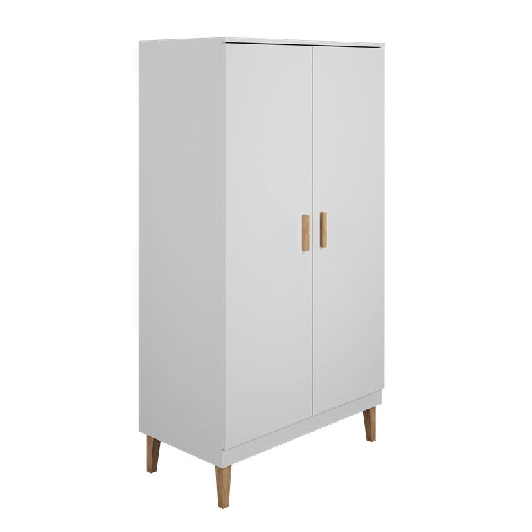 Armoire enfant 2 portes sur pieds en bois - vue 4