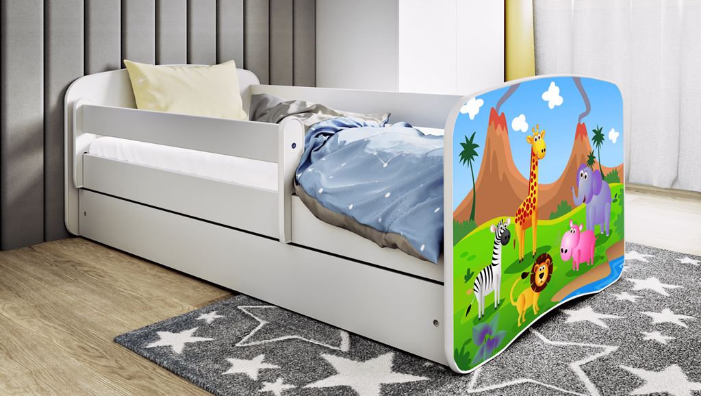 Lit enfant avec dessin et coloris au choix - Safari - vue 6