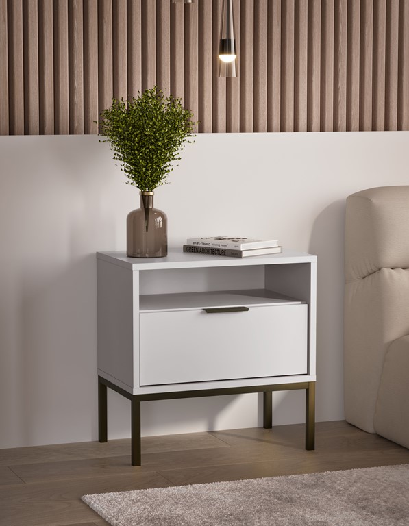 Table de chevet avec rangement - vue 5